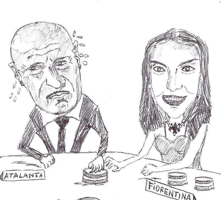 La vignetta di Atalanta-Fiorentina. La Viola espugna Bergamo