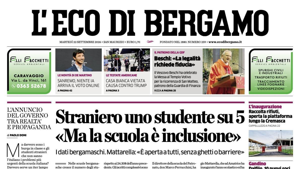 PRIMA PAGINA – L'Eco di Bergamo: "Emergenza difesa, Kossounou si ferma almeno due mesi"