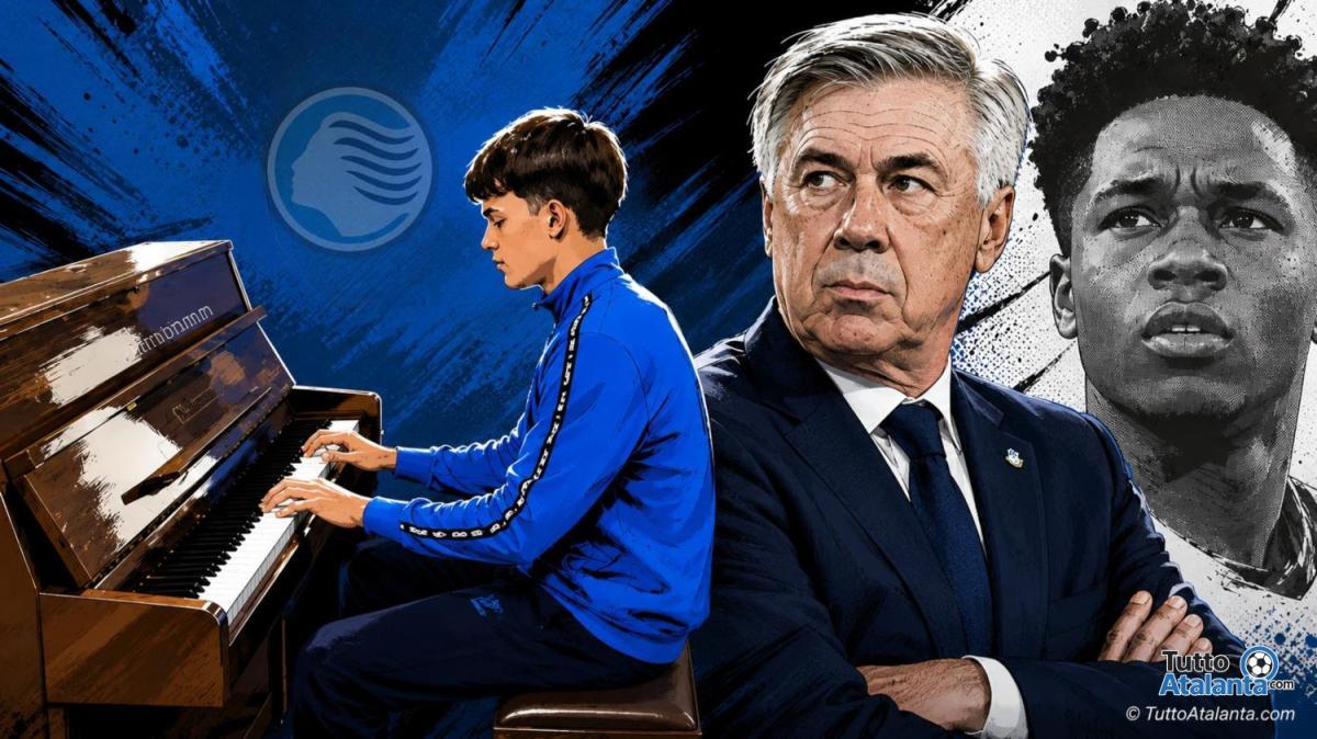 Ancelotti-Endrick, l'Atalanta entra nel meme: e Comi incanta al piano