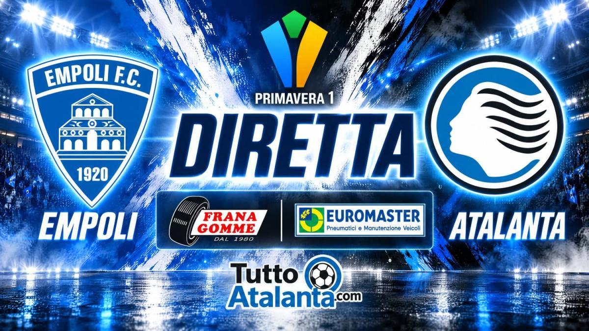 DIRETTA PRIMAVERA 1 / EMPOLI-ATALANTA Frana Gomme Madone, calcio d'inizio ore 13