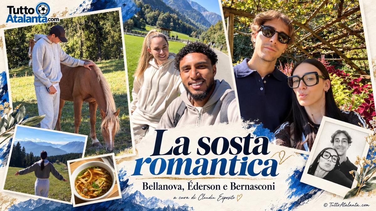 Tute, sole e dolci metà: la sosta romantica dei nerazzurri