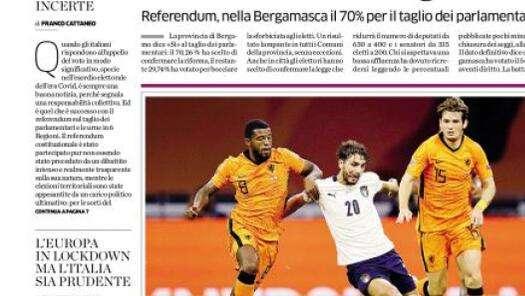L'Eco di Bergamo sull'Atalanta: "Oggi è il giorno di Lammers"