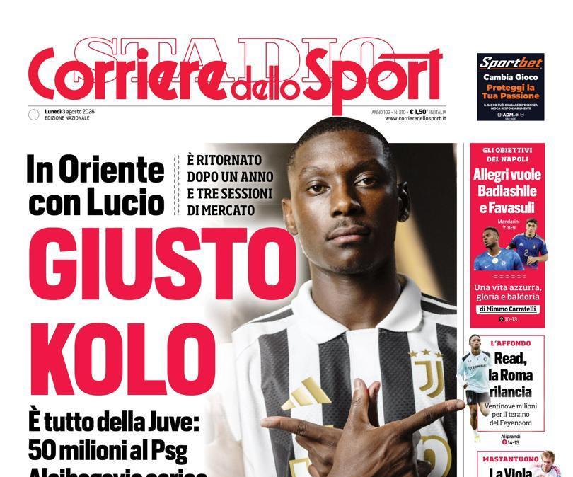 PRIMA PAGINA - Corriere dello Sport: "Giusto Kolo"