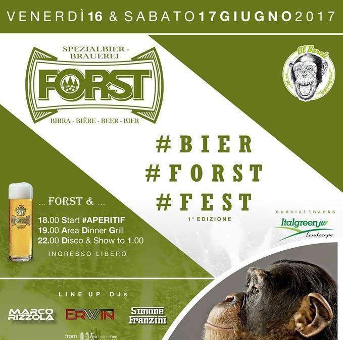 Prima edizione Bier FORST Fest, Venerdì e Sabato a Bonate Sotto