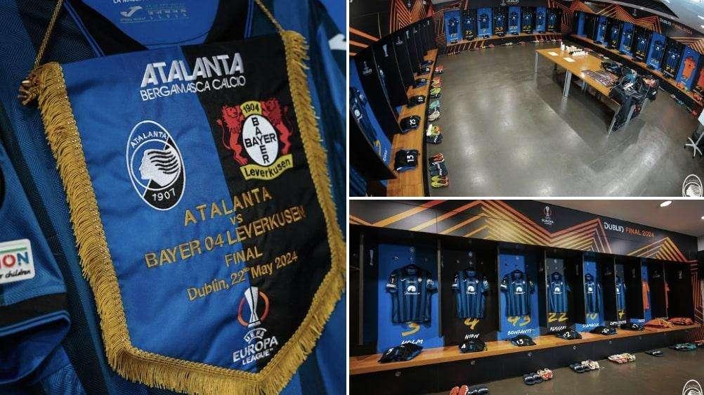 FOTO - Lo spogliatoio della Dea al Gewiss Stadium 