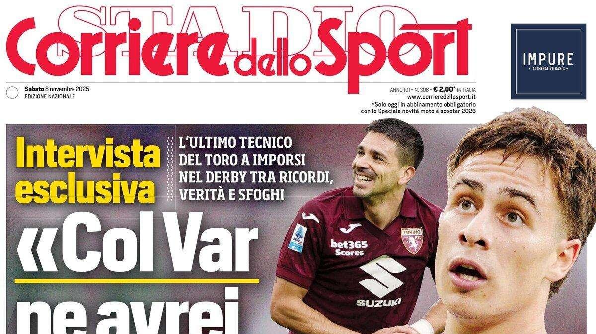 PRIMA PAGINA - Corriere dello Sport: "Col Var ne avrei vinti di più"