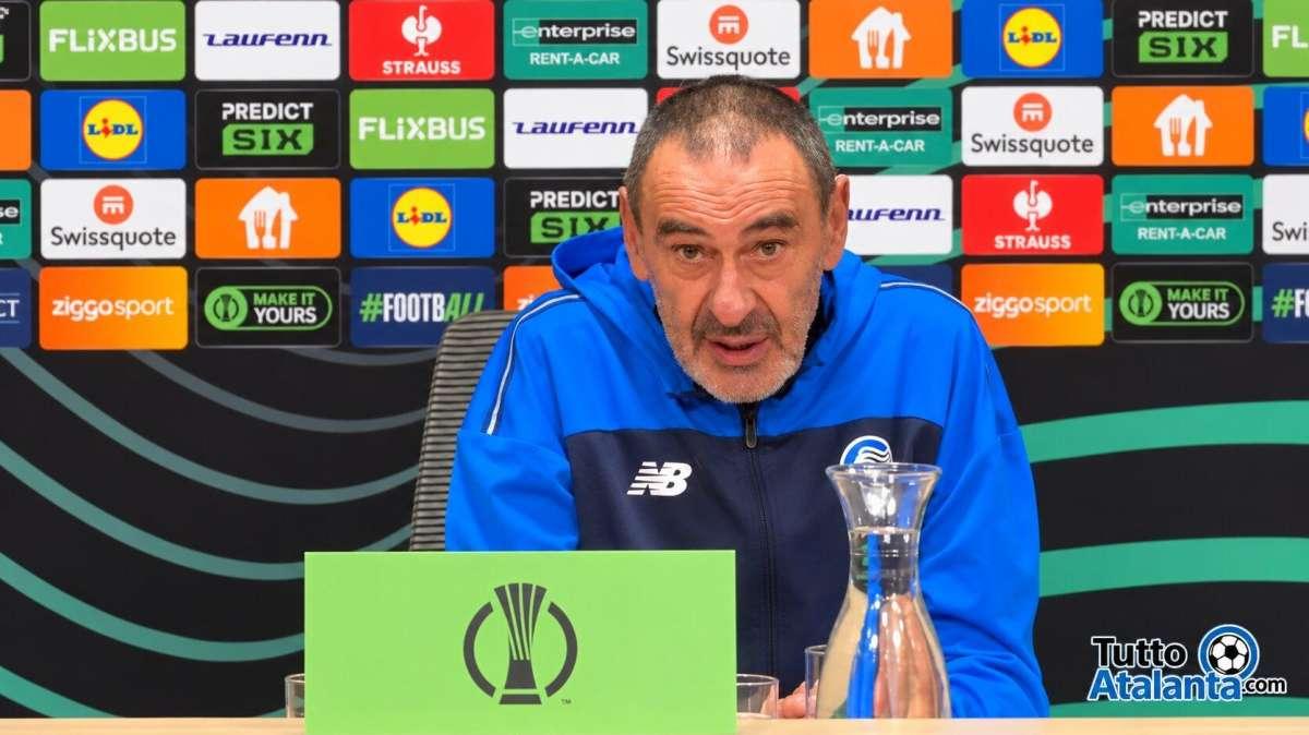 Sarri in conferenza: "A tre minuti dalla fine ero incazzato perché stavamo pareggiando"