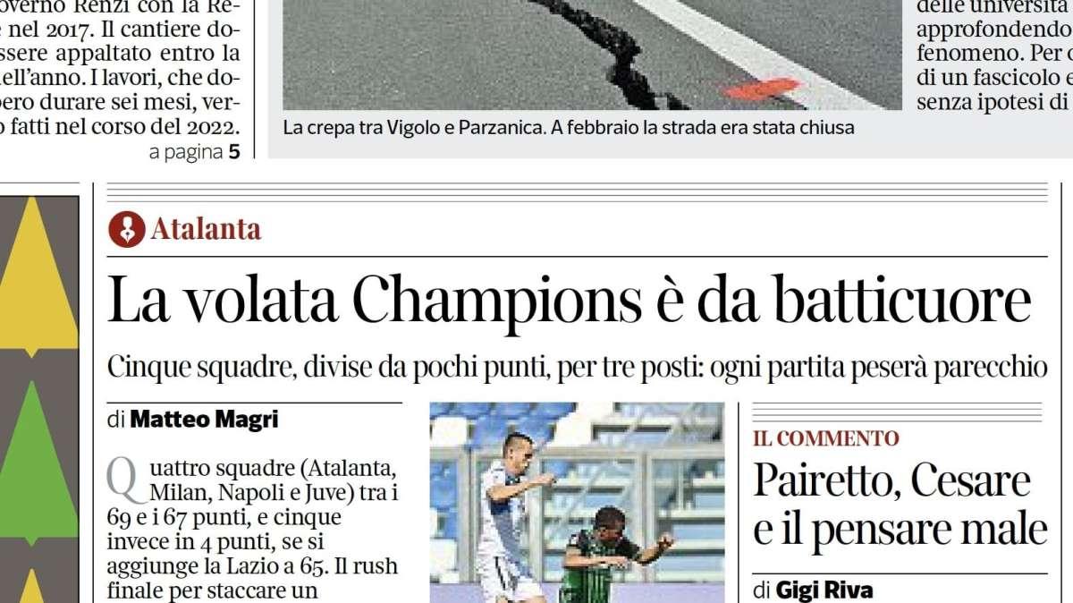 Corriere di Bergamo: "Pairetto, la moglie di Cesare e il pensare male"