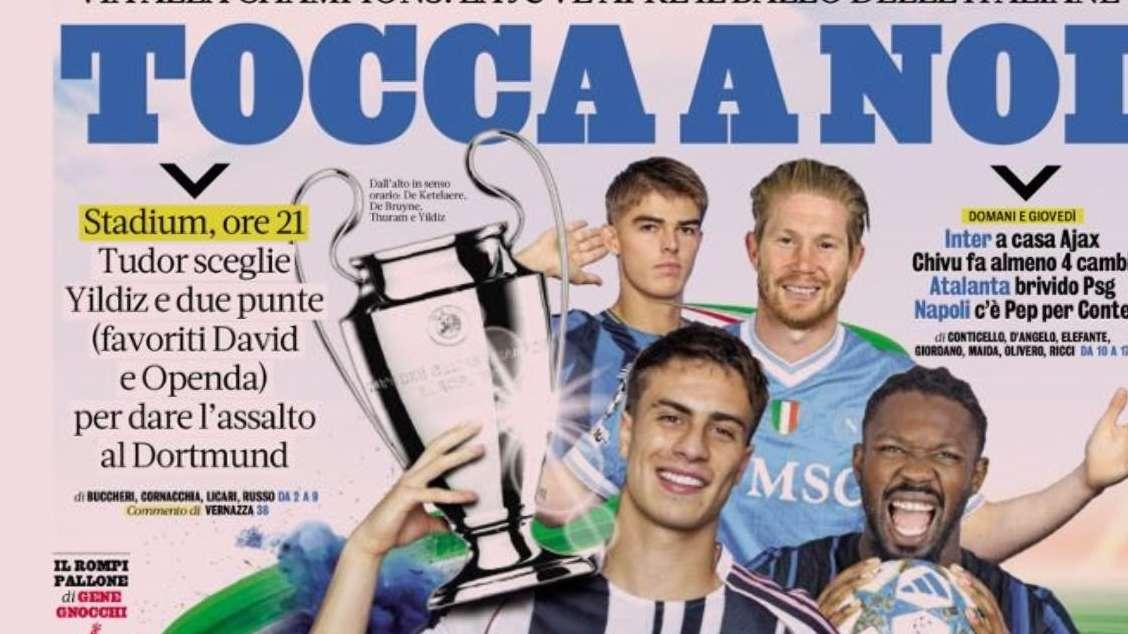 PRIMA PAGINA - La Gazzetta dello Sport: "Tocca a noi"