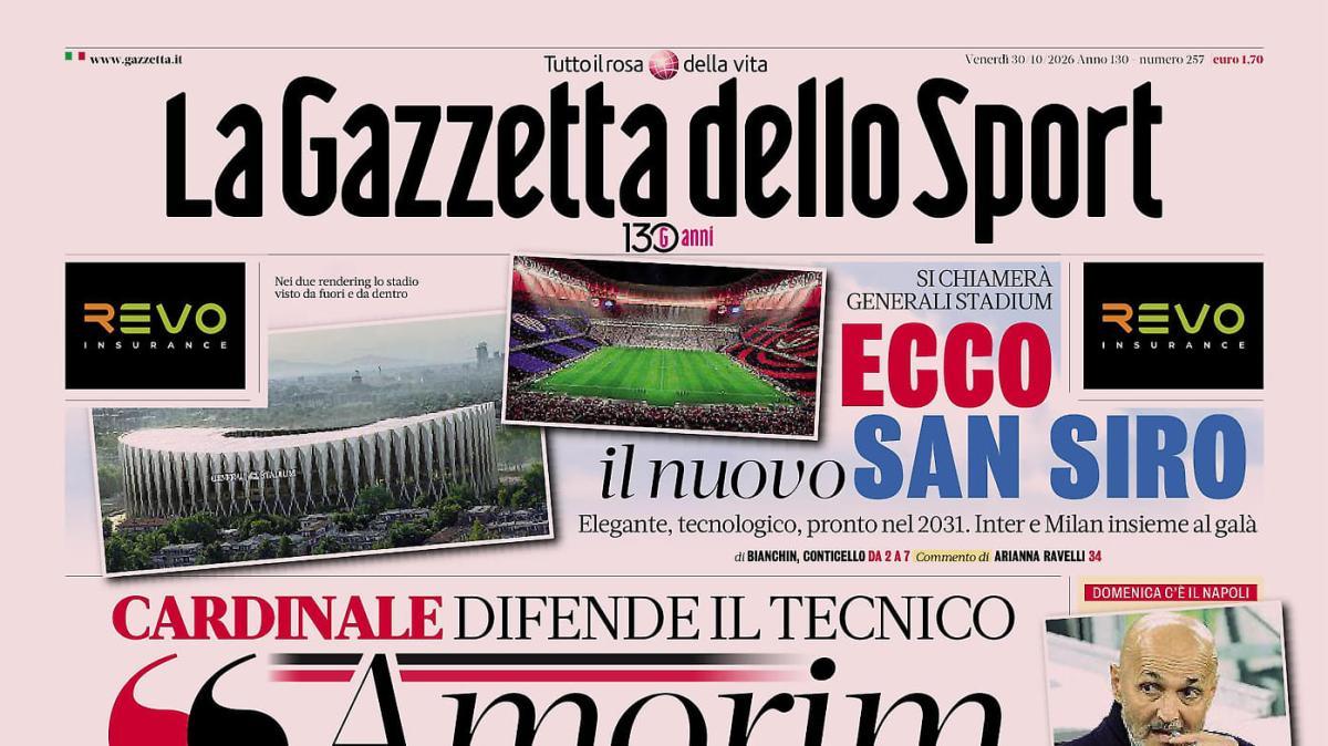PRIMA PAGINA - Gazzetta dello Sport: "L'Atalanta si salve: 2-2"