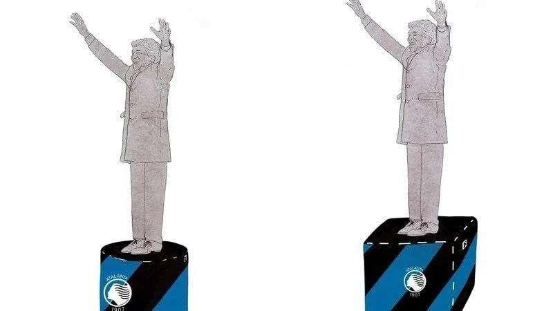 Bergamo vuole la statua di Gasperini: scelto il progetto, ora caccia ai fondi
