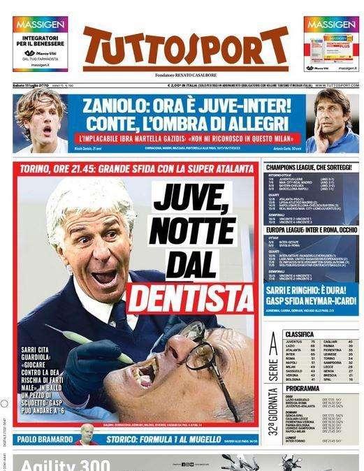 Tuttosport: "Sarri e Ringhio, è dura. Gasp sfida Neymar-Icardi"