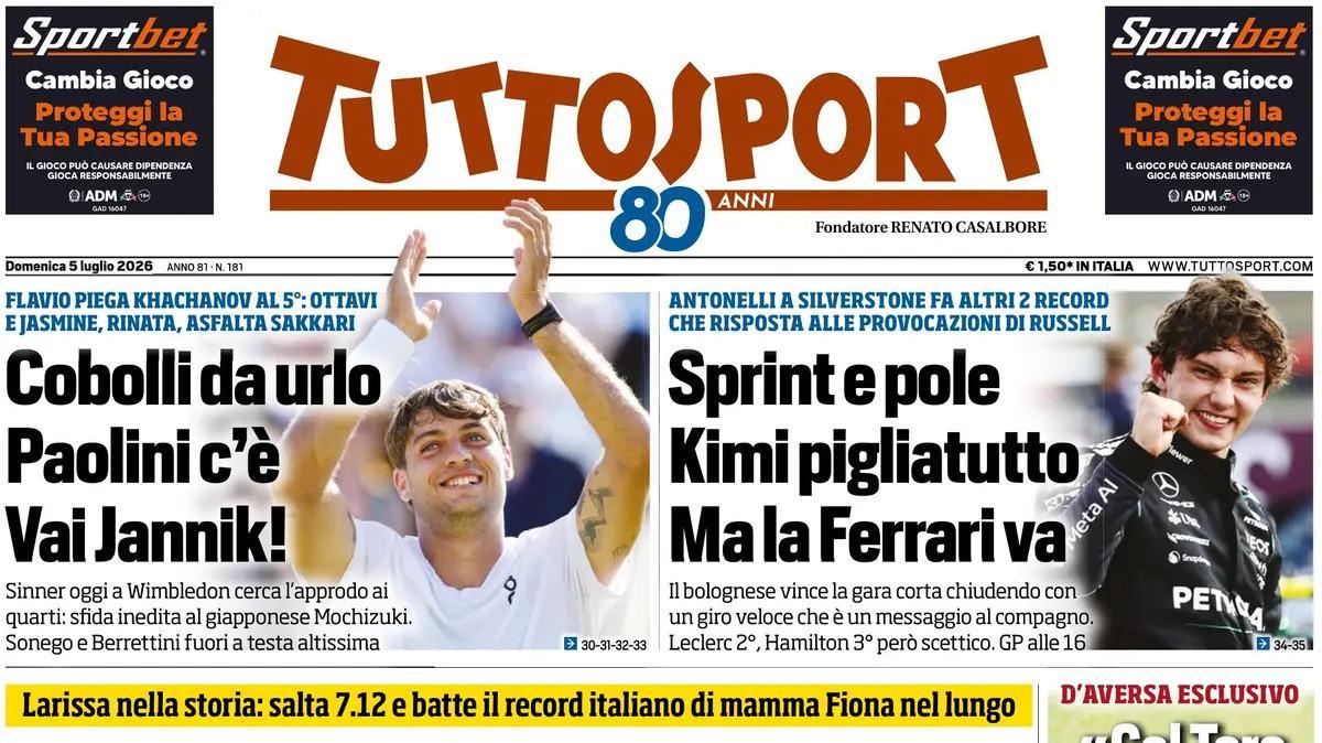 PRIMA PAGINA – Tuttosport: "«Con lo stadio ho chiuso»"