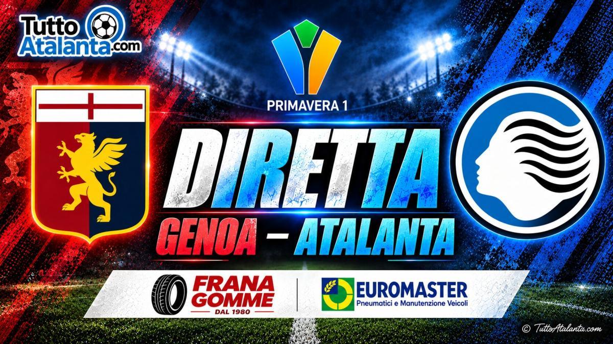 DIRETTA PRIMAVERA 1 / GENOA-ATALANTA Frana Gomme Madone, calcio d'inizio ore 15