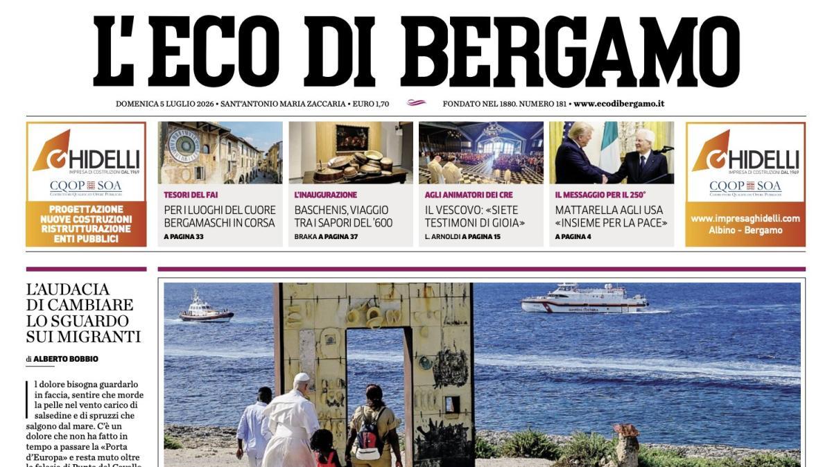 PRIMA PAGINA – L'Eco di Bergamo: "Arriva Gaetano: il regista per Sarri è il primo colpo"