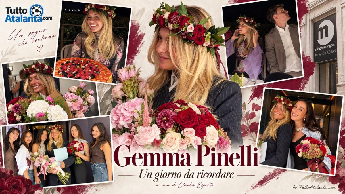 Corona d'alloro e candeline: la festa della fidanzata di Scalvini Gemma Pinelli, ora dottoressa