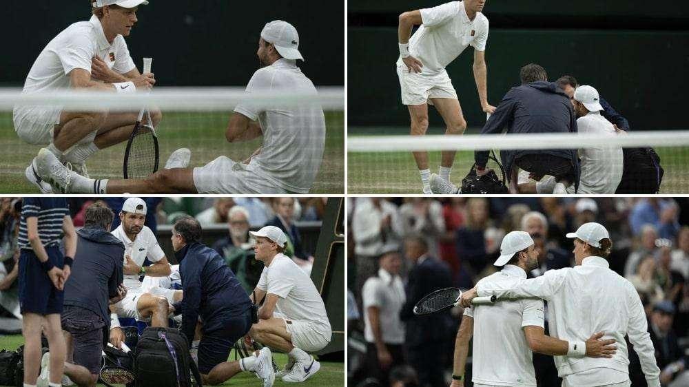 TASPORT24 - Wimbledon amaro per Dimitrov: Sinner ai quarti fra lacrime e applausi