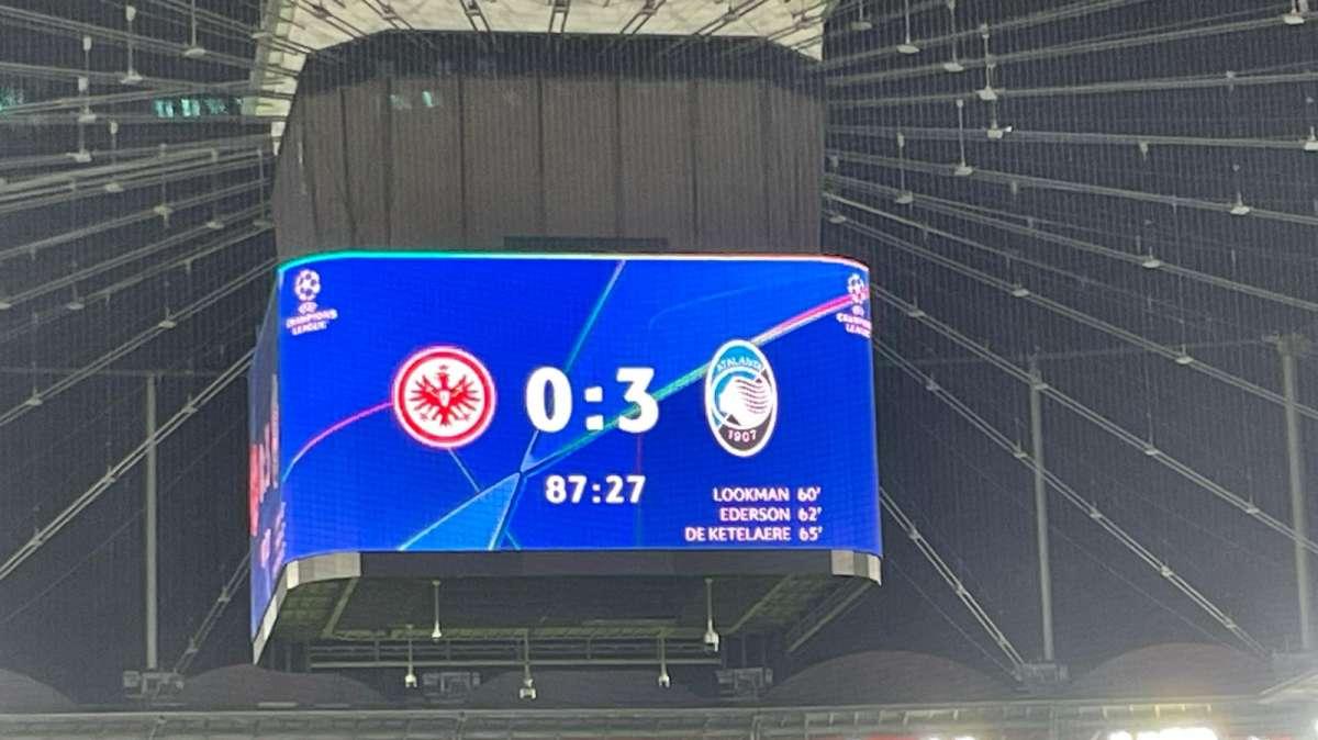 Eintracht Francoforte-Atalanta 0-3, il tabellino