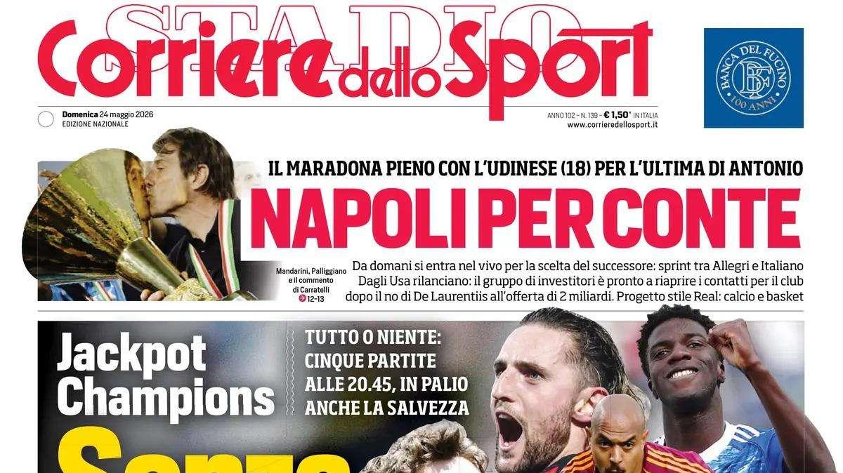PRIMA PAGINA – Corriere dello Sport: "Senza appello"