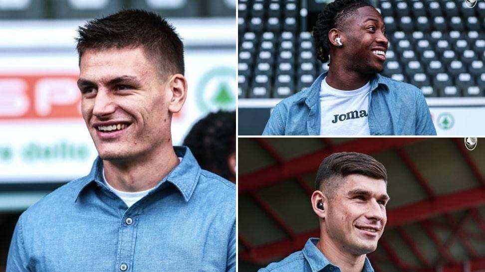 FOTO - I nerazzurri sul rettangolo di gioco della Dacia Arena