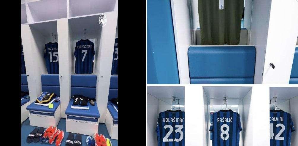 FOTO - Lo spogliatoio della Dea al Vélodrome di Marsiglia 