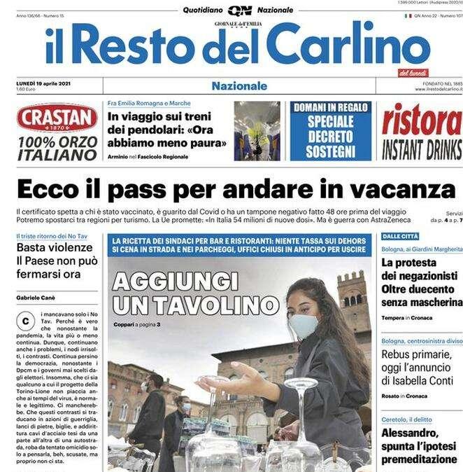 PRIME PAGINE - Le aperture dei maggiori quotidiani nazionali