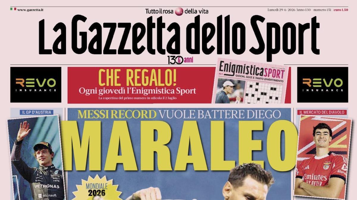 PRIMA PAGINA – La Gazzetta dello Sport: "Inter, scatto Khalaili per la fascia destra: è lui il favorito"