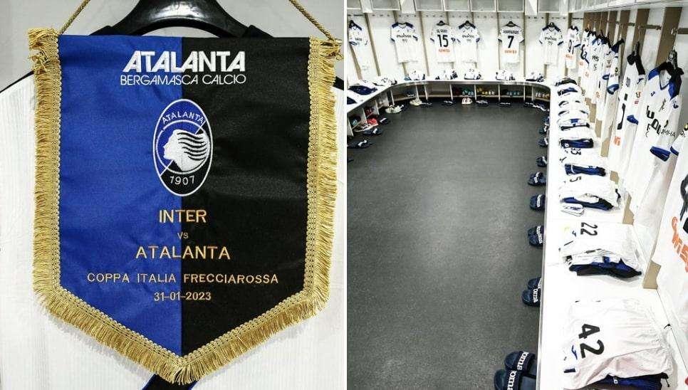 FOTO - Lo spogliatoio della Dea al Meazza di Milano 