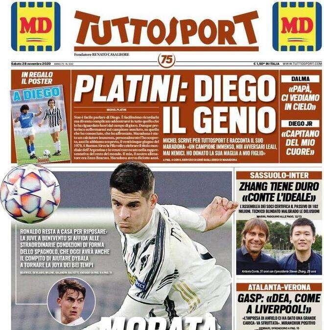 Tuttosport, Gasp: 'Dea, come a Liverpool!'