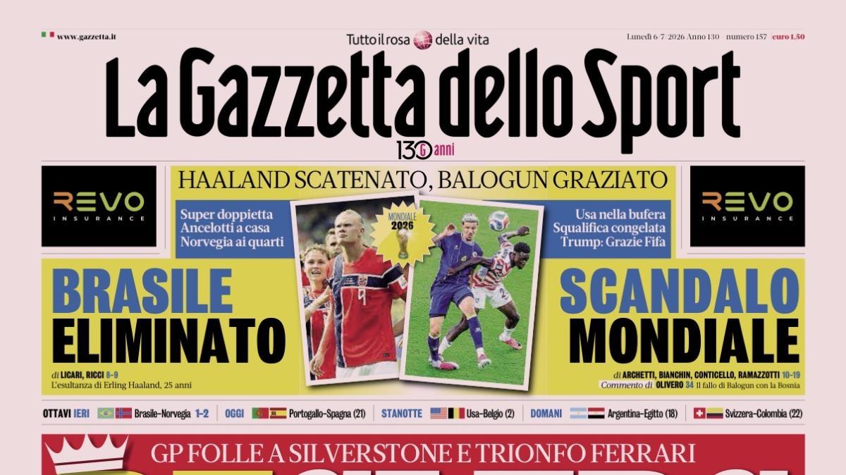 PRIMA PAGINA – La Gazzetta dello Sport: "Via ai raduni della Serie A”