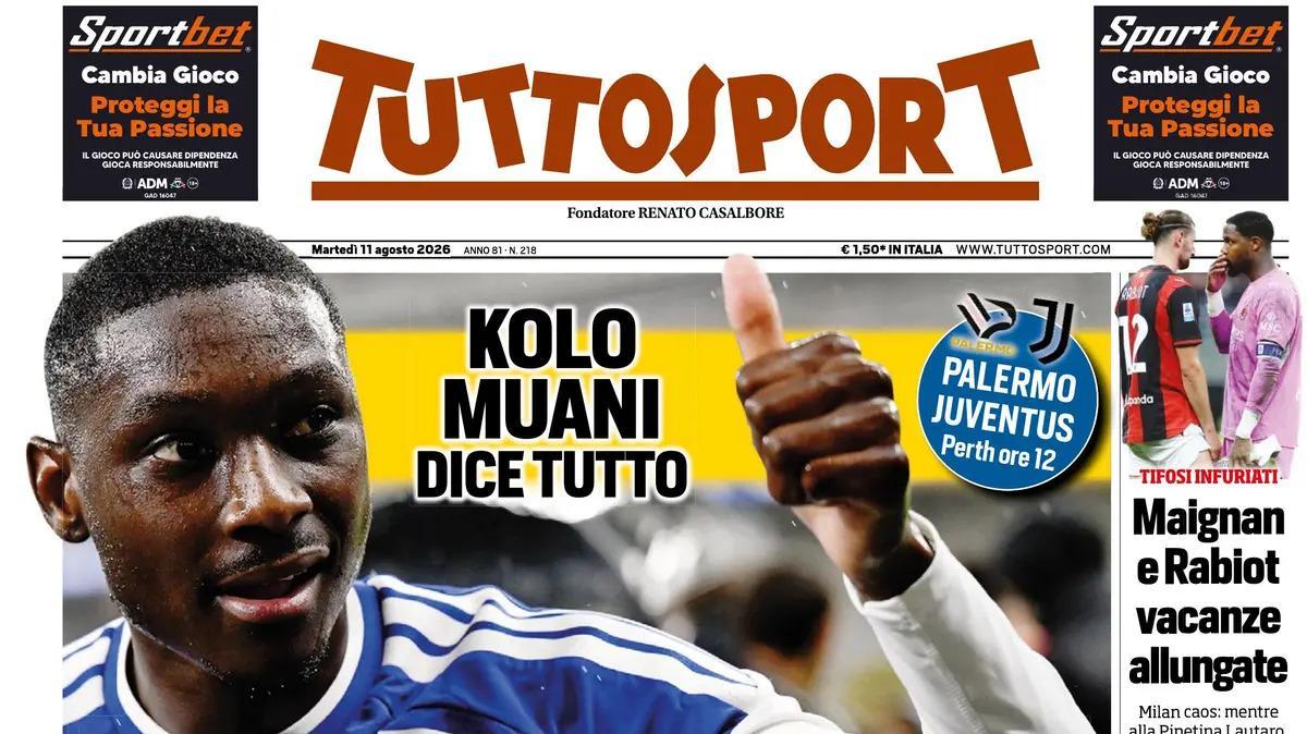 PRIMA PAGINA – Tuttosport: "«Juve ti pensavo da un anno»"