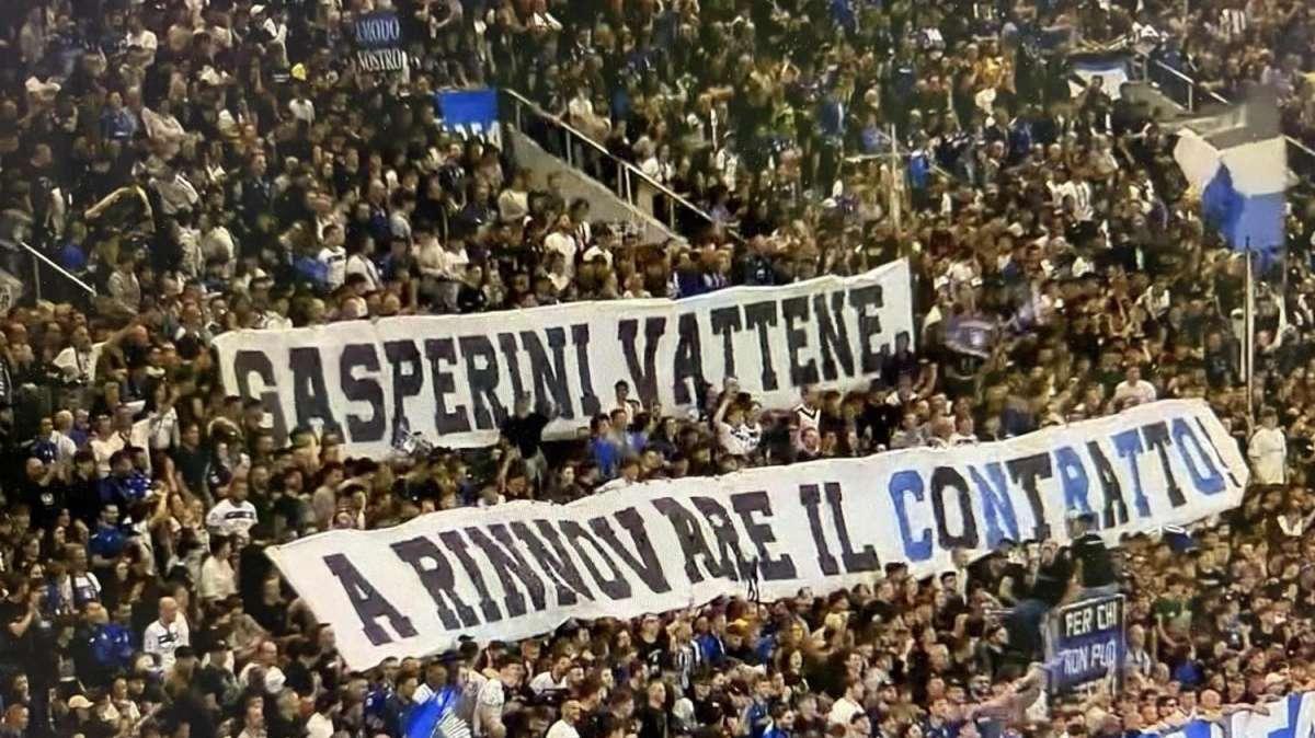 "Gasperini vattene... a rinnovare il contratto!": spettacolo in Curva Nord per il Gasp