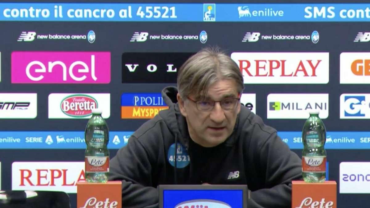 Juric in conferenza: “Atalanta irriconoscibile. Prestazione inspiegabile dopo Marsiglia, la responsabilità è mia”