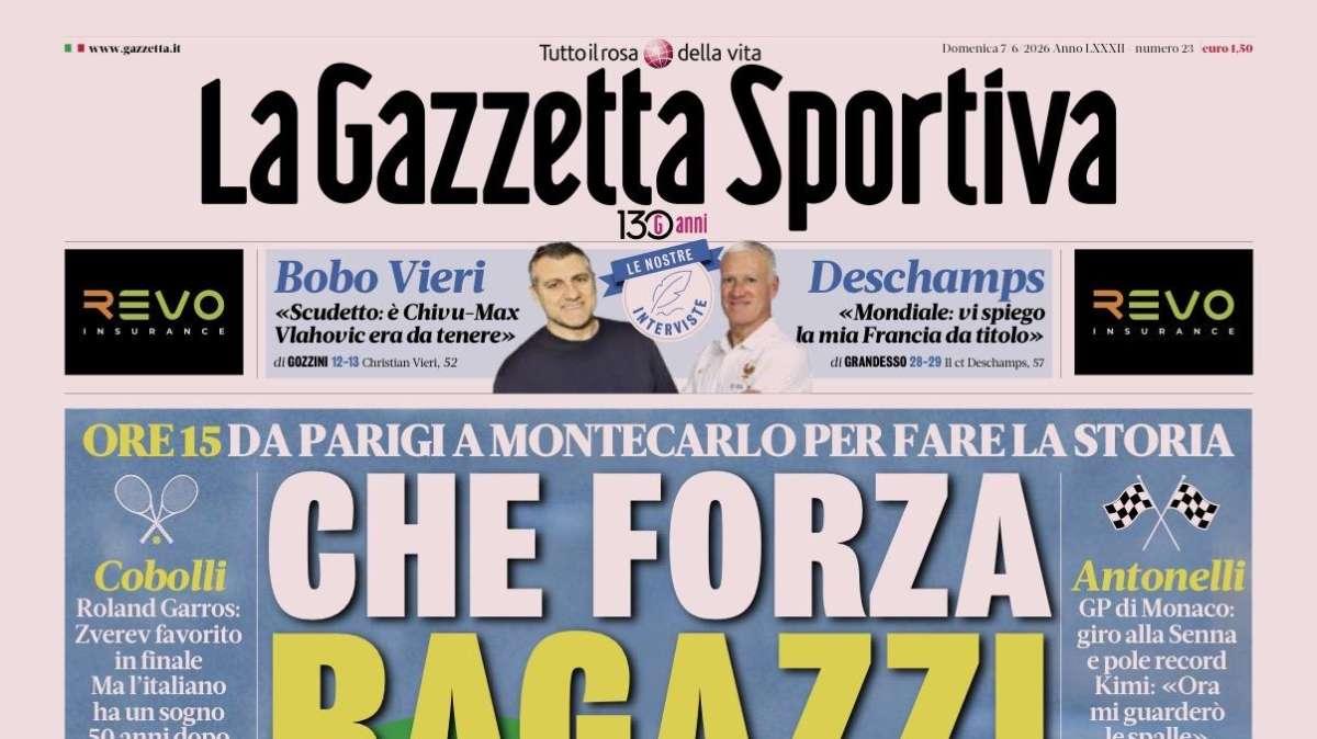 PRIMA PAGINA – La Gazzetta Sportiva: "Che forza ragazzi"