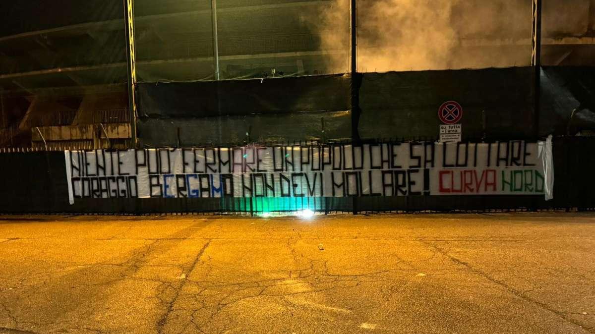 Curva Nord Ternana alla popolazione bergamasca e atalantina: "Niente può fermare un popolo che sa lottare: coraggio Bergamo"