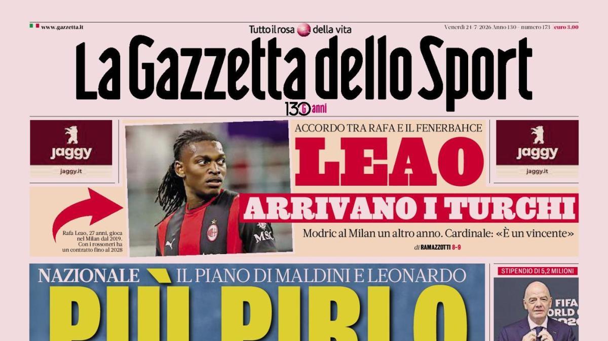 PRIMA PAGINA - Gazzetta dello Sport: "Più Pirlo che Pep"