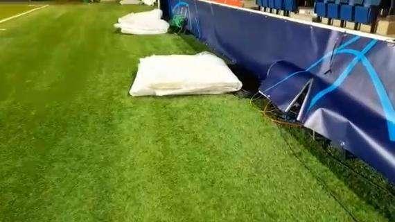 Atalanta-Villarreal sotto la neve? Al Gewiss Stadium teloni pronti, in nottata sarà distesi