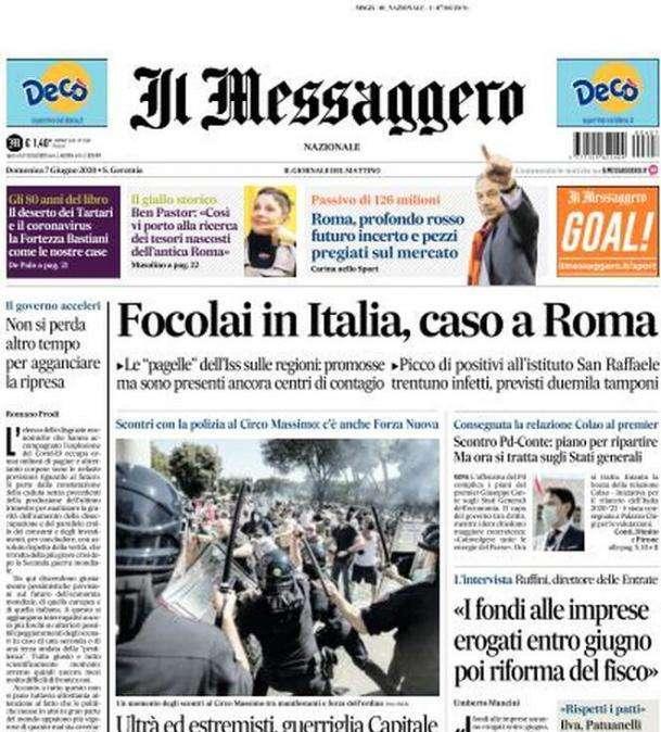PRIME PAGINE - "Focolai in Italia, caso a Roma". "Campania, vaccino per tutti" 