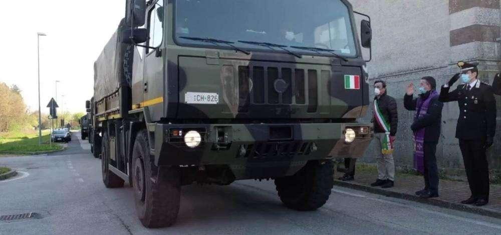Coronavirus - Ieri 115 Salme trasportate dai Camion dell'Esercito fuori regione. Oggi previsti altri trasferimenti