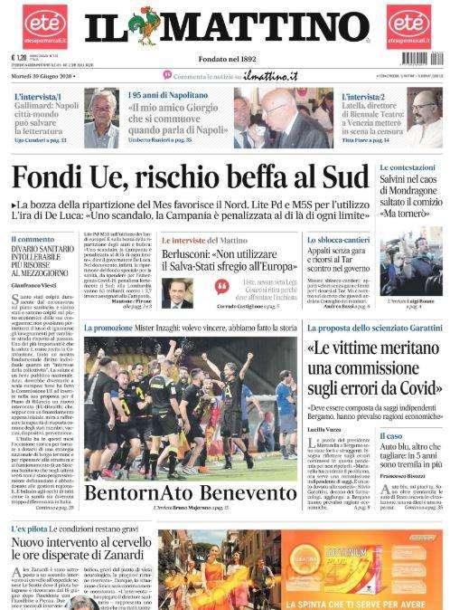 Il Mattino: "Atalanta e Napoli, la sfida dei Signor G"