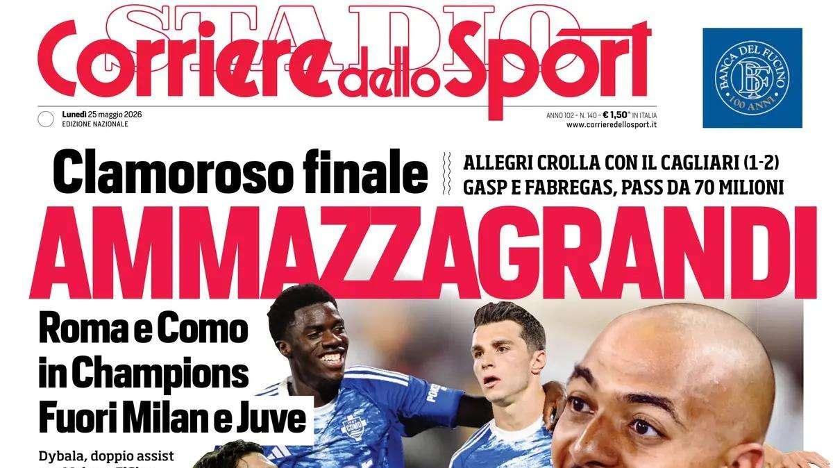 PRIMA PAGINA – Corriere dello Sport: "AmmagrandiI"