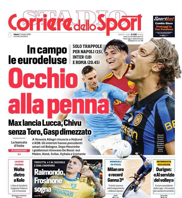 PRIMA PAGINA - Corriere dello Sport: "Occhio alla penna"