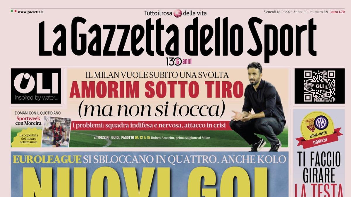 PRIMA PAGINA – La Gazzetta dello Sport: "Nuovi gol Juve"