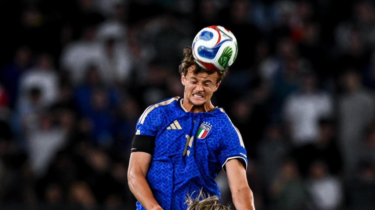 Scalvini, 25 minuti e il gol mancato da due passi: l'unico nerazzurro azzurro in campo