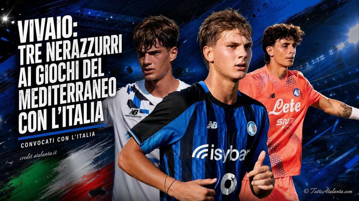 Giochi del Mediterraneo, tre nerazzurri con l'Italia
