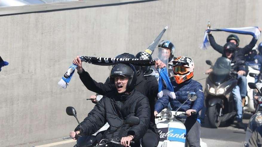 Atalanta, passione su due ruote: la «motorata» dei tifosi infiamma Clusone