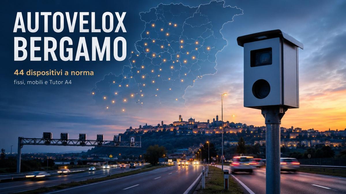 TANEWS24 - Autovelox nella Bergamasca: 44 a norma, tutti i Comuni