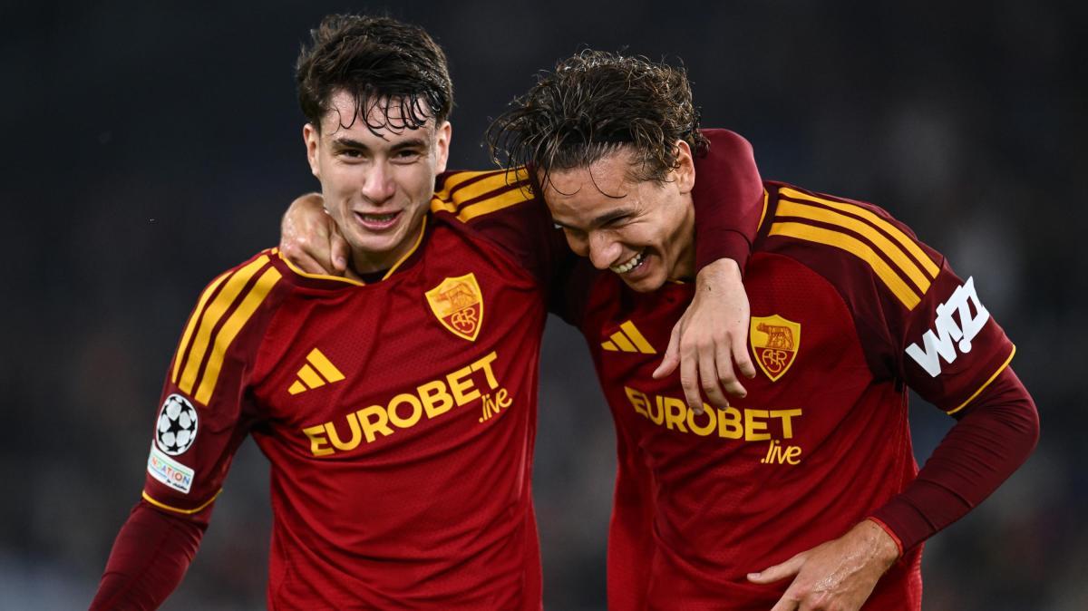 Roma-Slovan Bratislava 4-0, primo successo in Champions per Gasperini
