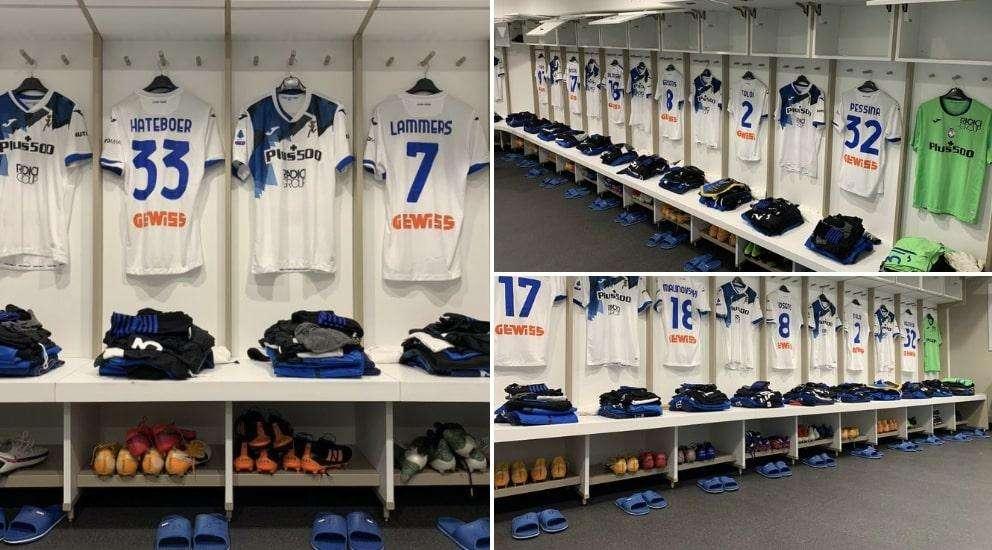 FOTO - Lo spogliatoio della Dea allo Stadio "Giuseppe Meazza" di Milano
