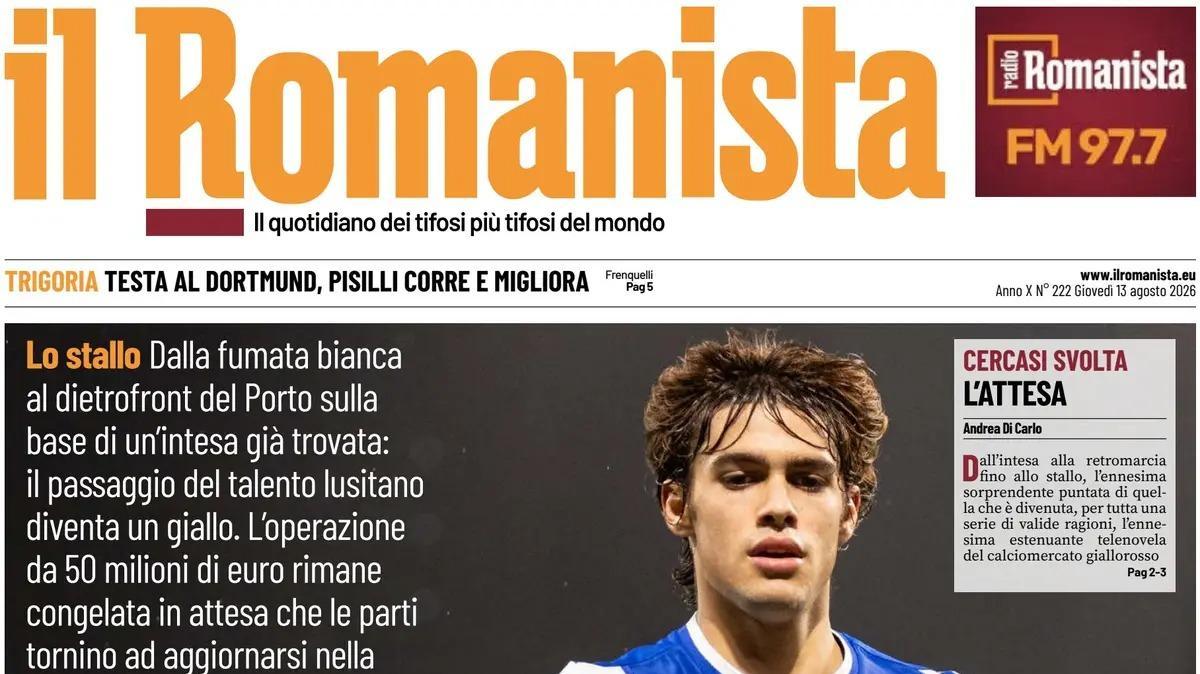 PRIMA PAGINA – Il Romanista: "Il caso Mora"